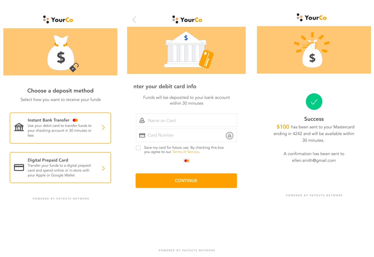 Digital Disbursements Instant Payouts