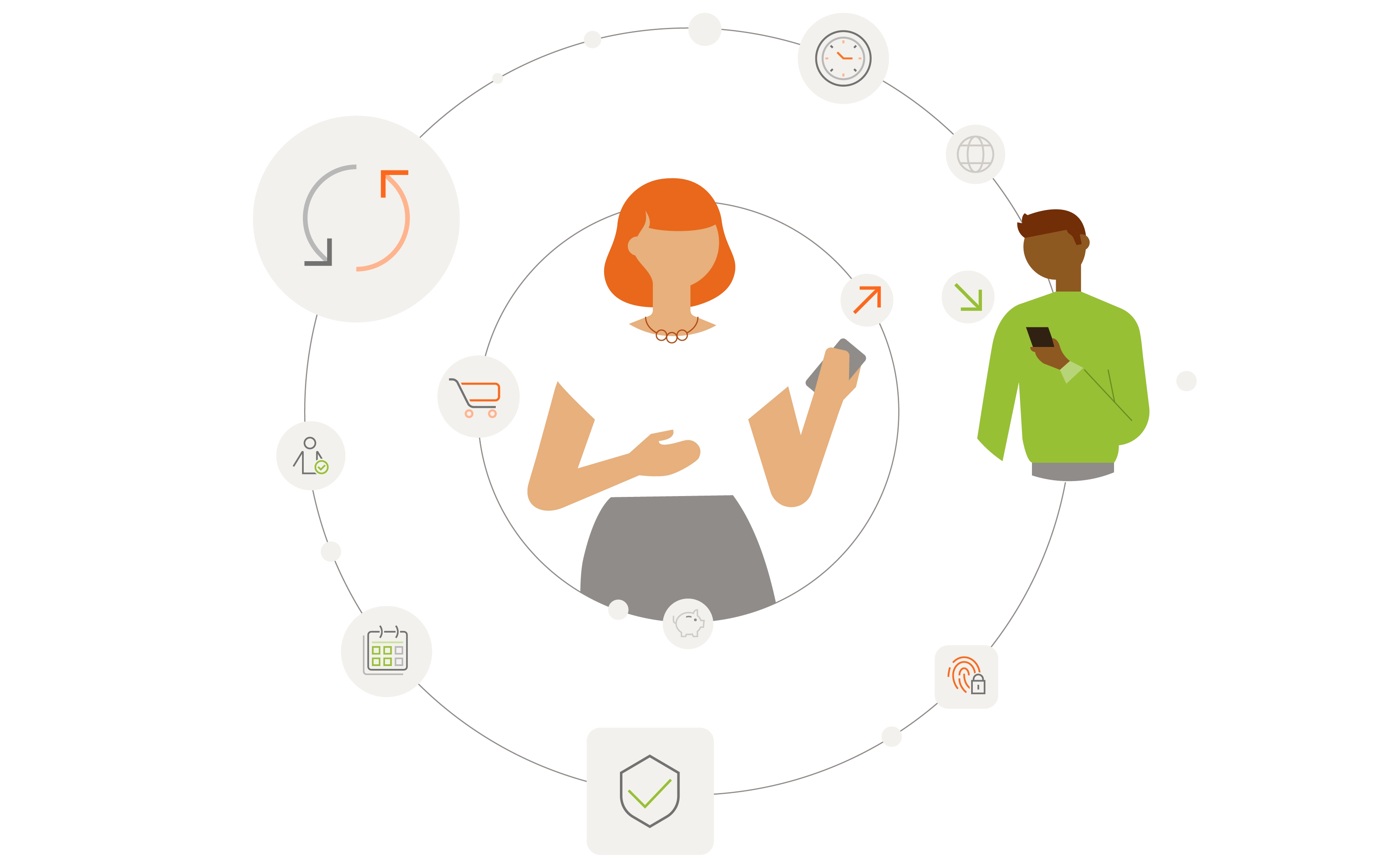 Marketing lifecycle illustration