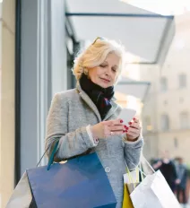 Woman shopping