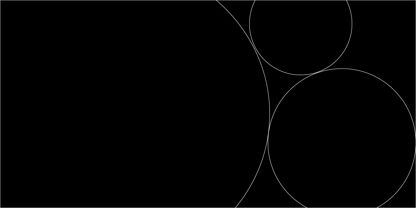 Plain black banner with circles