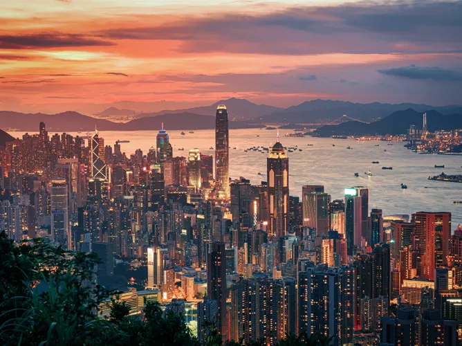 hong kong's economic clock tile image